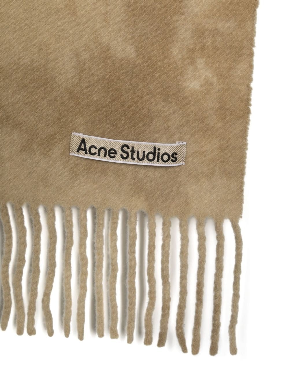 logo-appliquÃ© wool scarf - 2