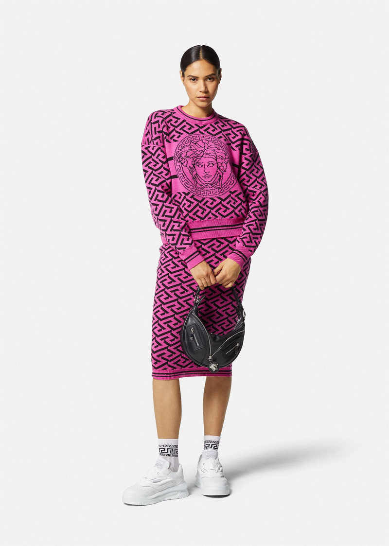 VERSACE La Greca Medusa Jacquard Sweater outlook