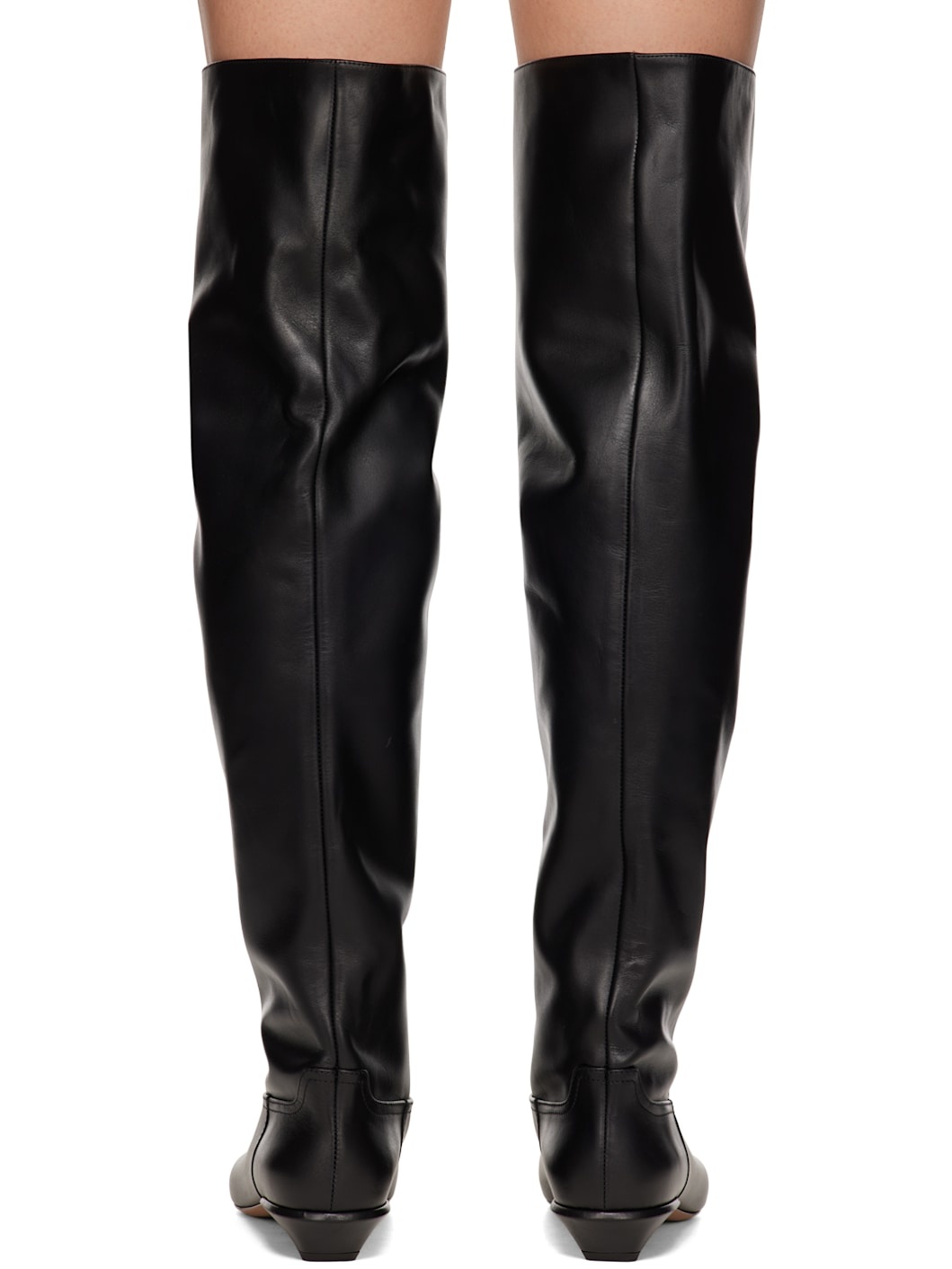 Black Bettina Over-The-Knee Boots - 2