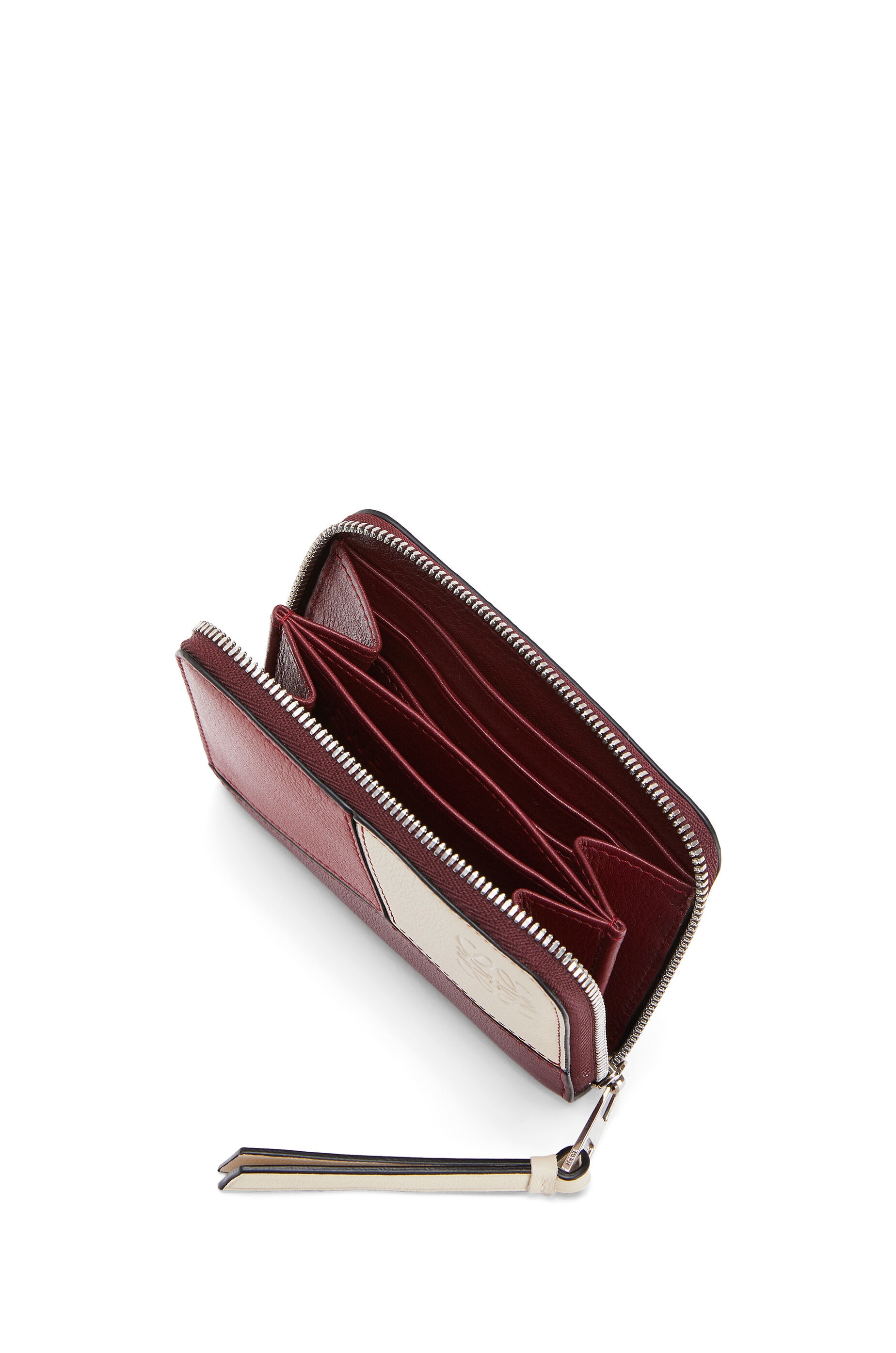 6 card Puzzle Zip wallet in classic calfskin - 2