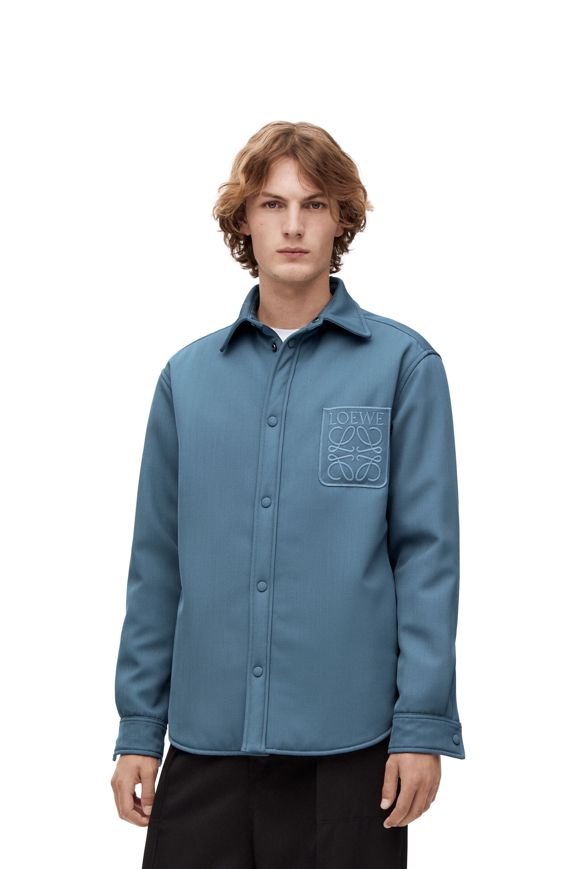Puffer Anagram overshirt in wool - 3