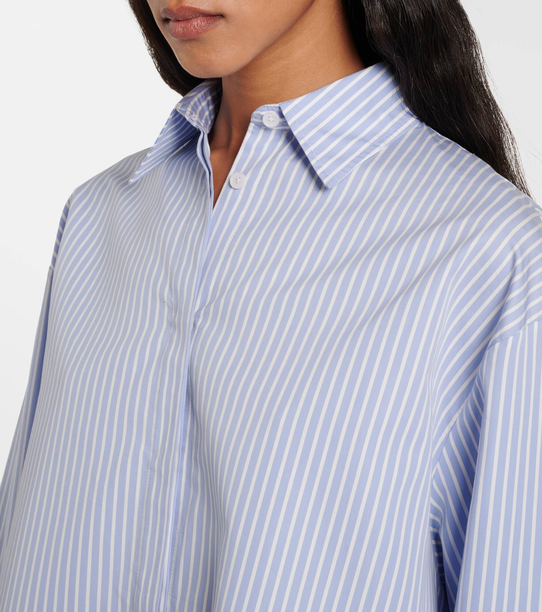 Isla striped cotton and silk shirt - 4
