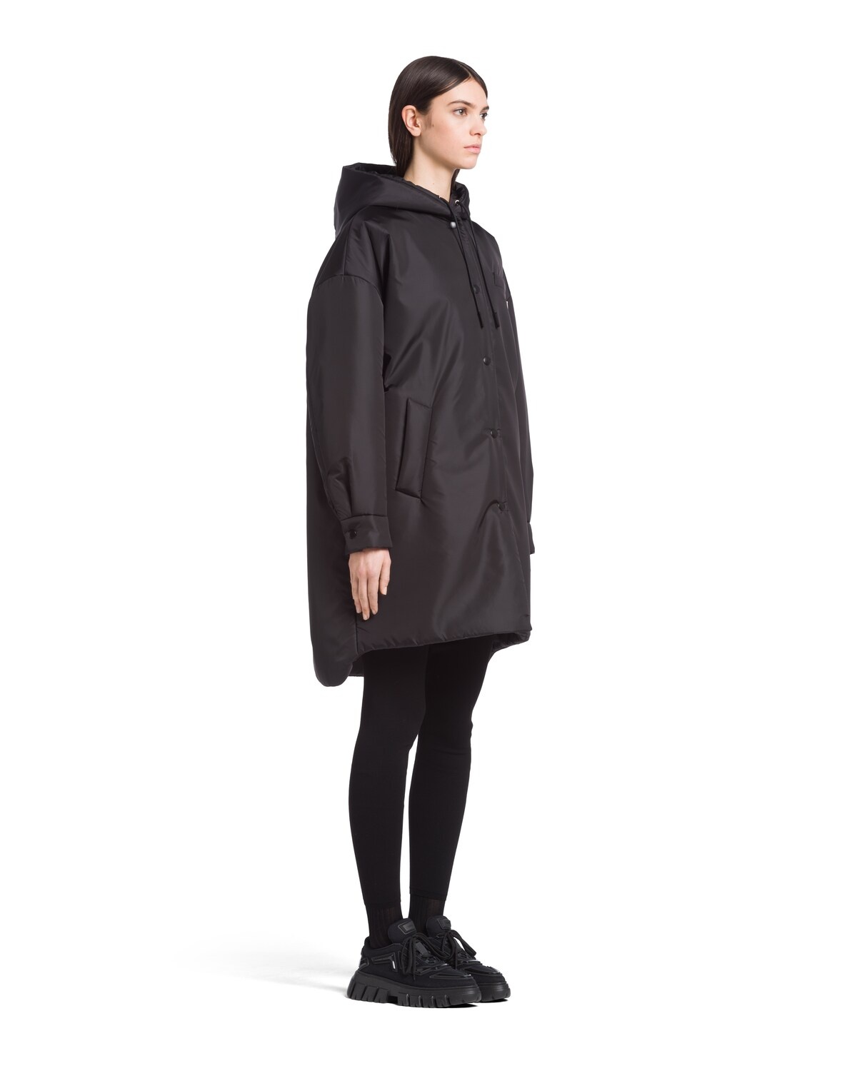 Oversized light Re-Nylon raincoat - 3