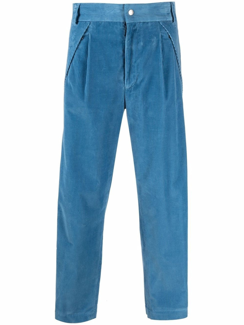 x Moncler side-zip corduroy trousers 1