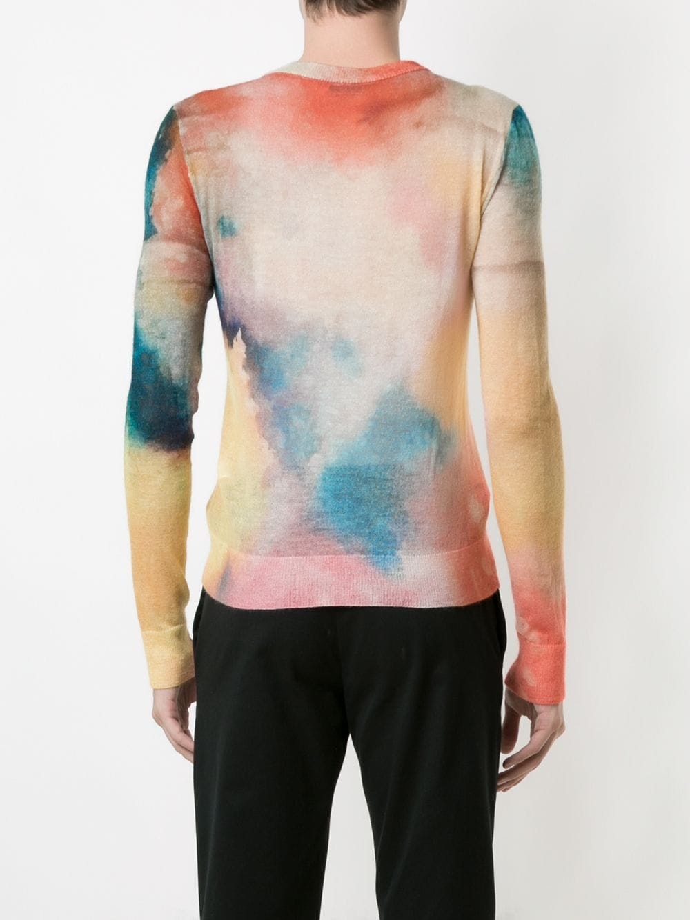 watercolour crew neck jumper - 4