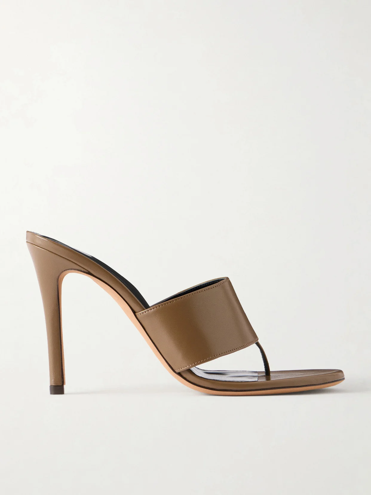 Snug Leather Thong Sandals - 1