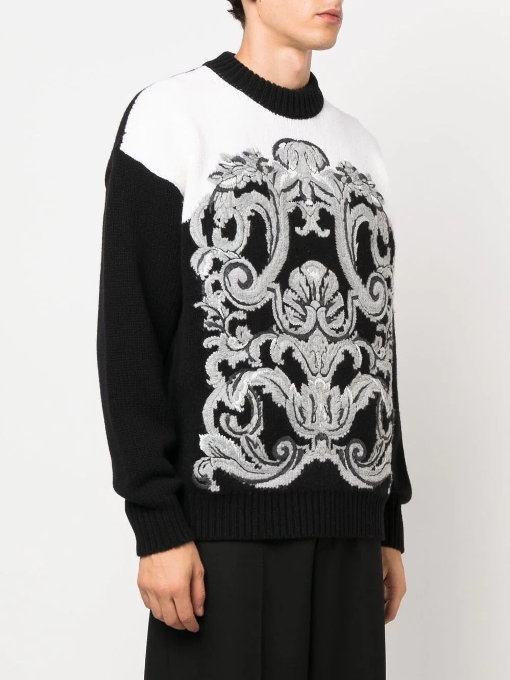 Barocco intarsia-knit jumper - 3