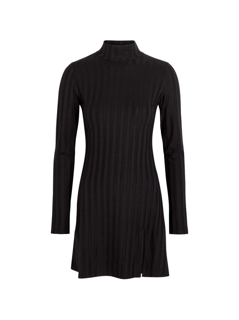 Libra ribbed slit dress 1