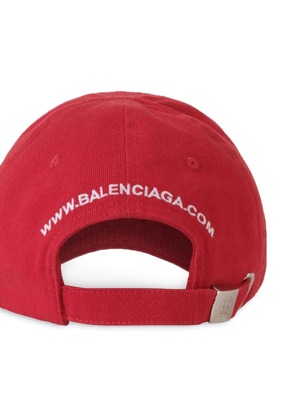 slogan-embroidered cap - 2