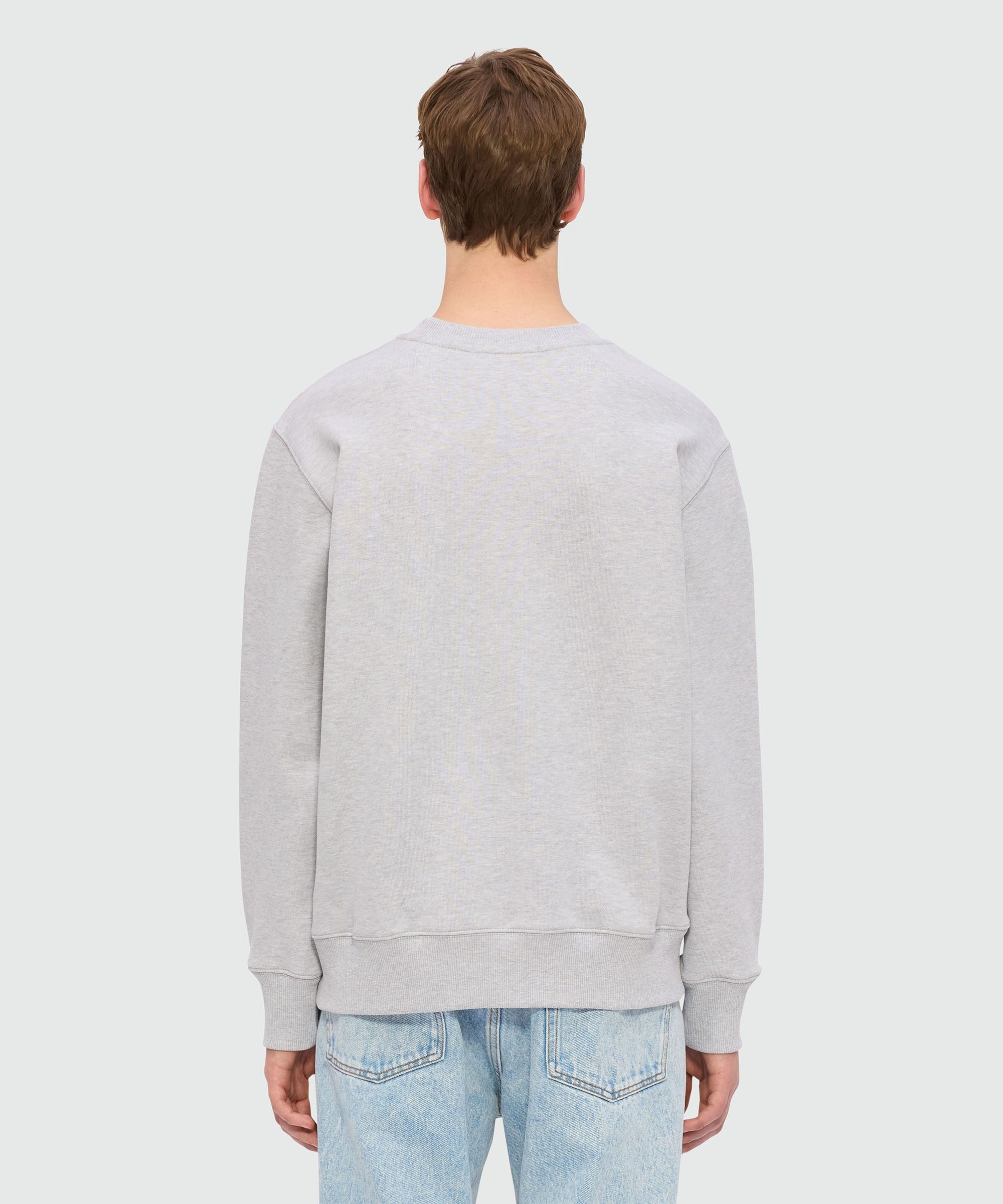 Grey melange jersey sweatshirt with "TheMwave" embroidery - 3