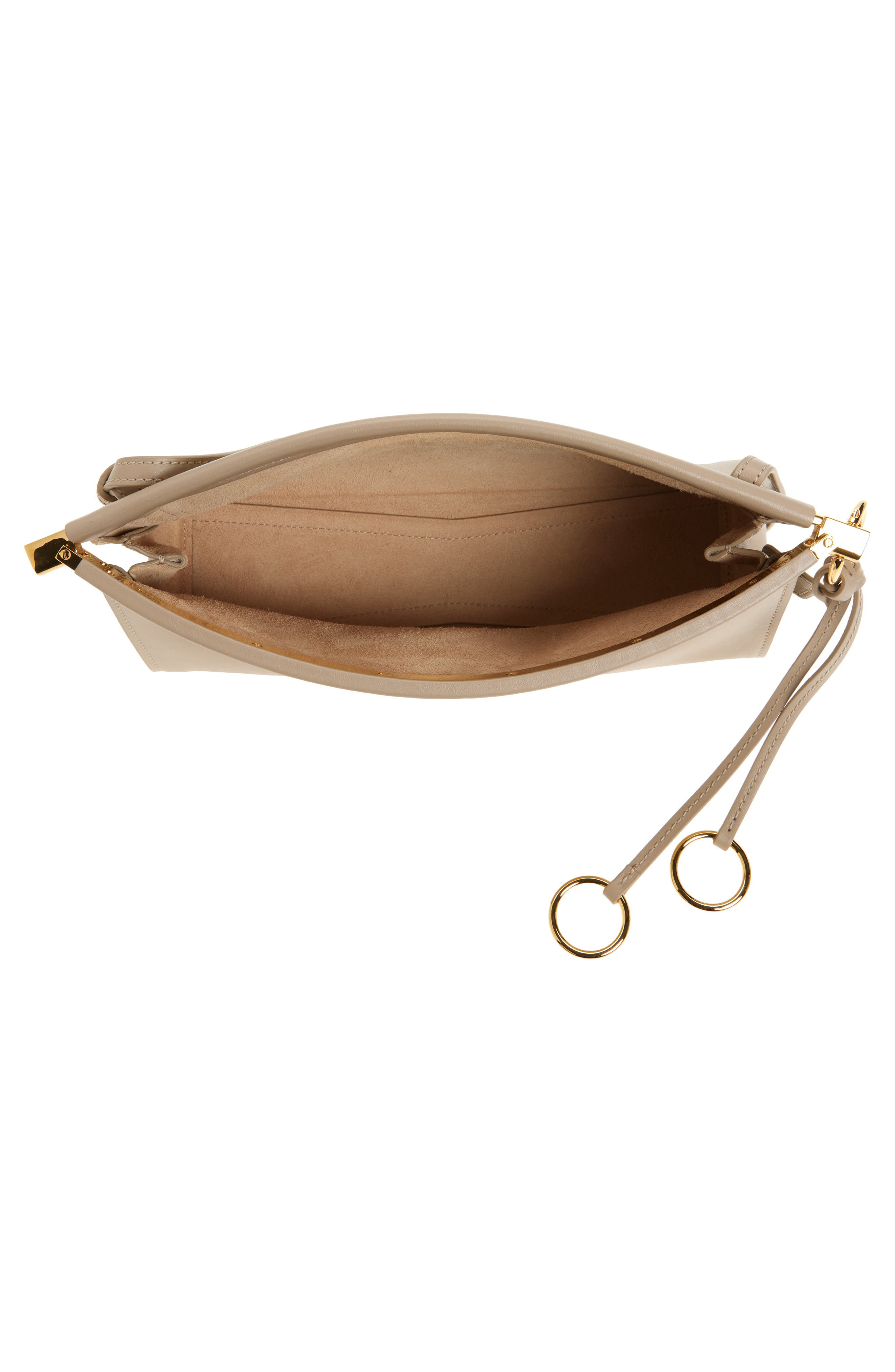 Alaïa Small Le Click East/West Leather Shoulder Bag in Grege at Nordstrom - 3