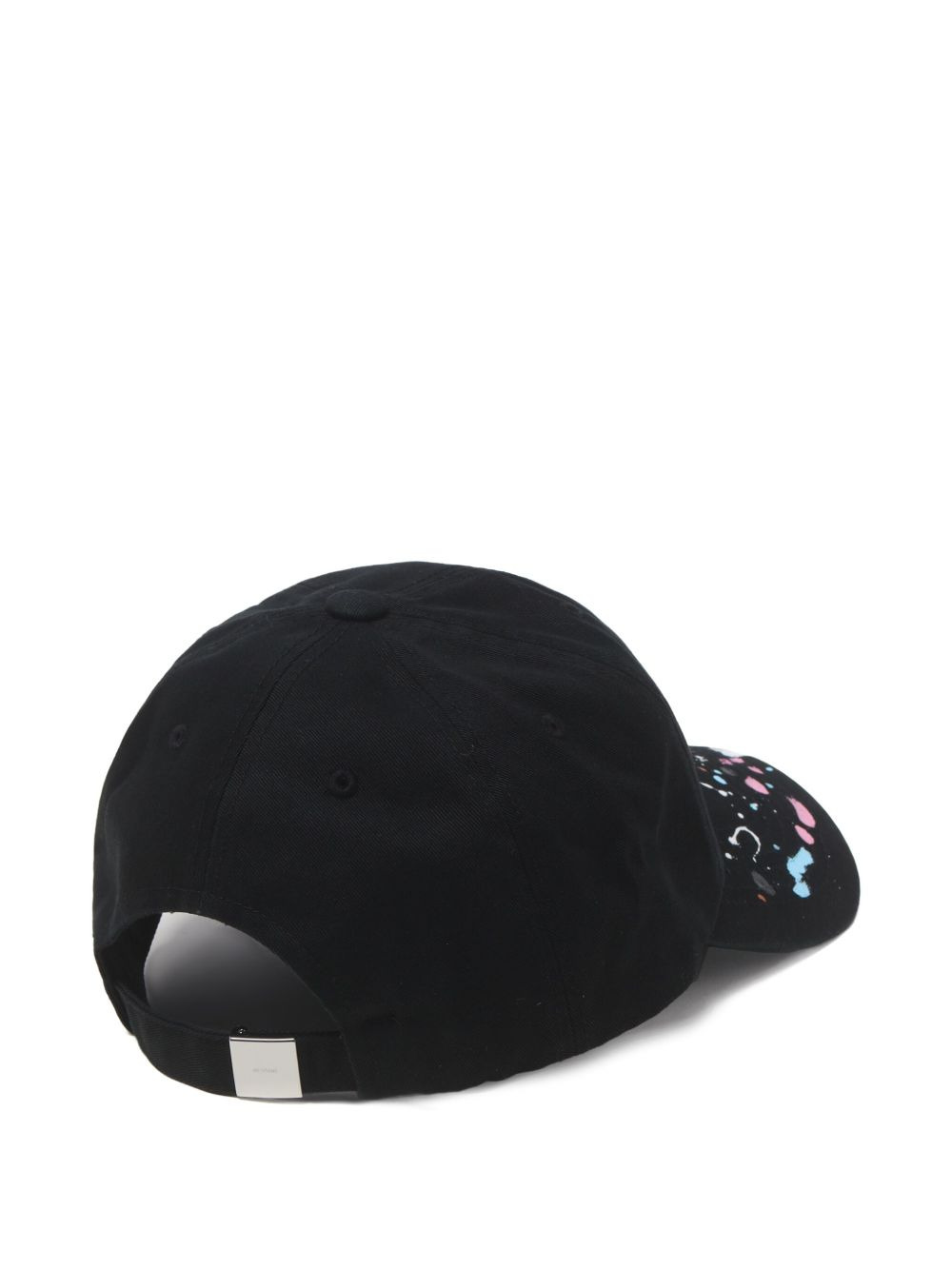 paint-splatter baseball cap hat - 3