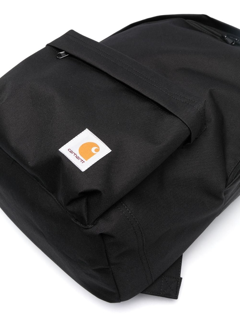 logo-patch zip-fastening backpack 4