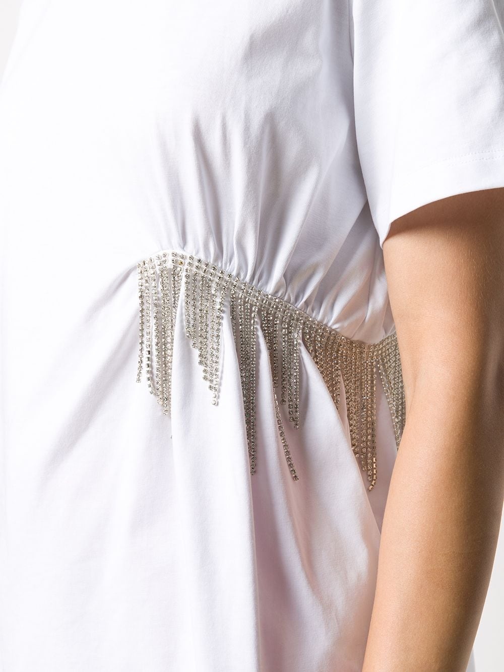 crystal-fringe short-sleeve T-shirt - 5