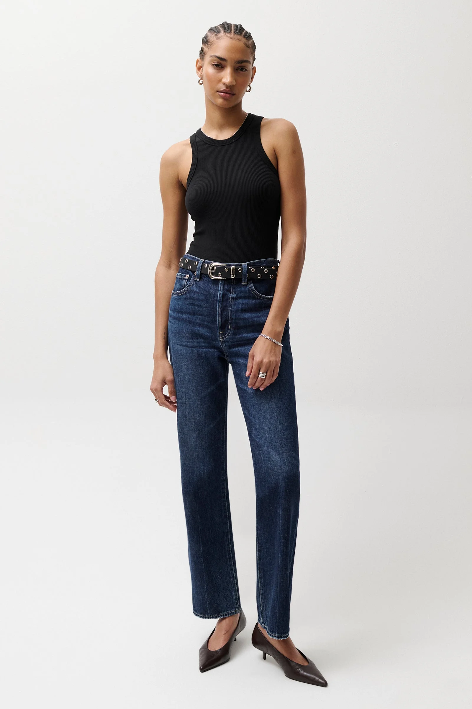 CASSIE SUPER HIGH RISE STRAIGHT JEAN - CULTIVATE - 1