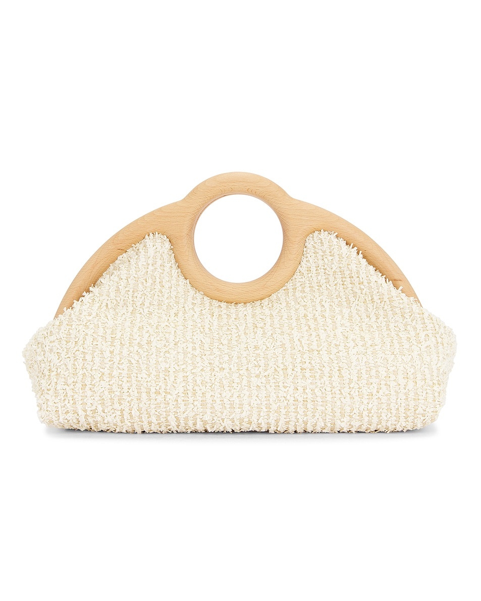 Sloane Raffia Frame Clutch - 1