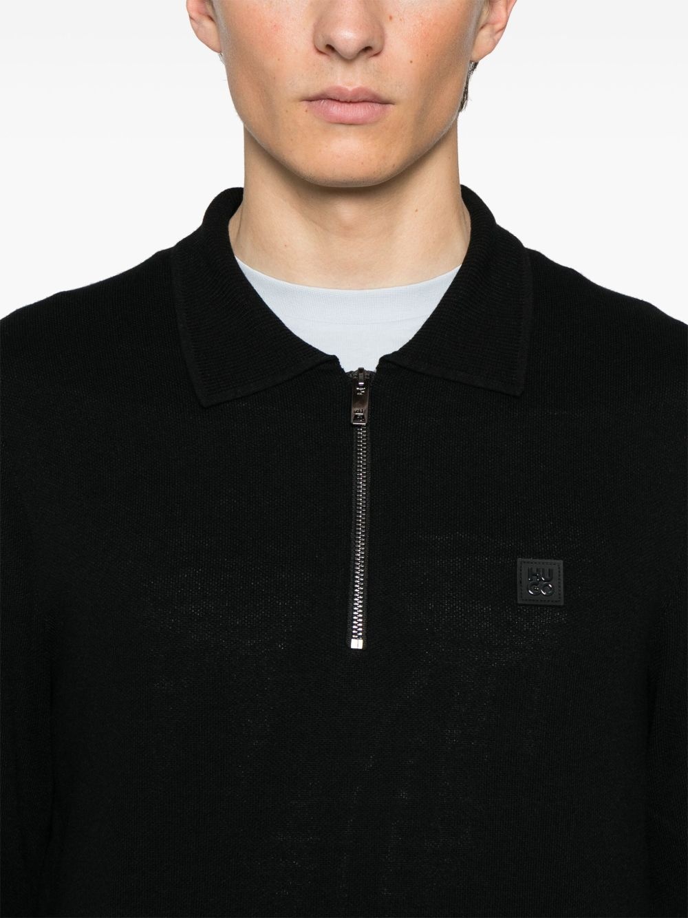 knitted polo shirt - 5