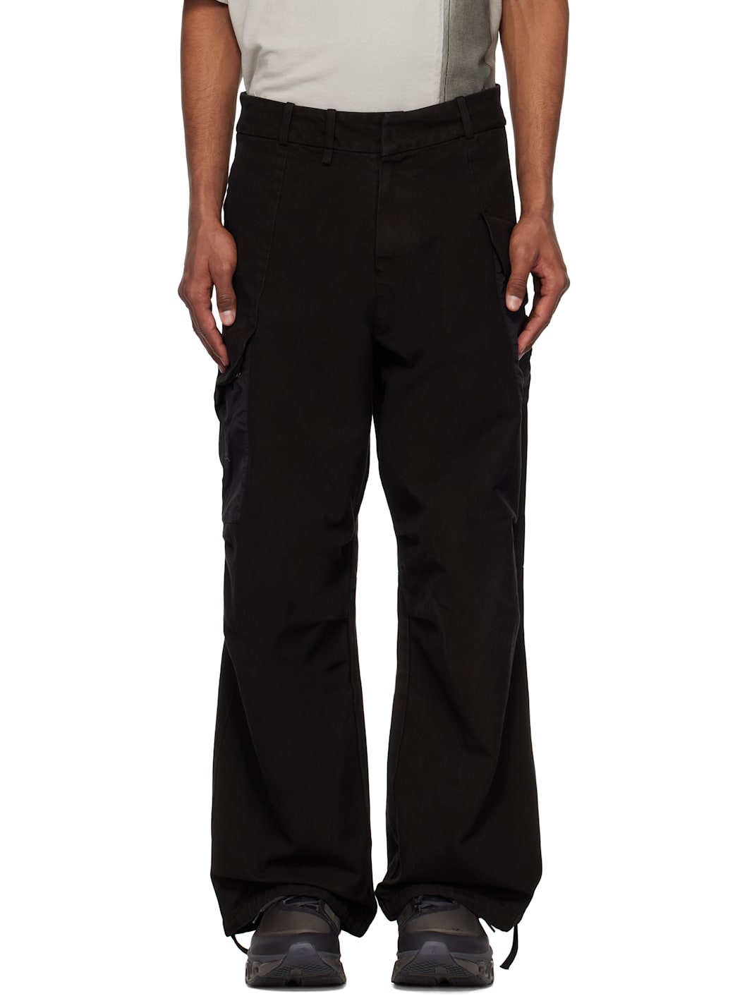 Black Brunswick Cargo Pants - 1
