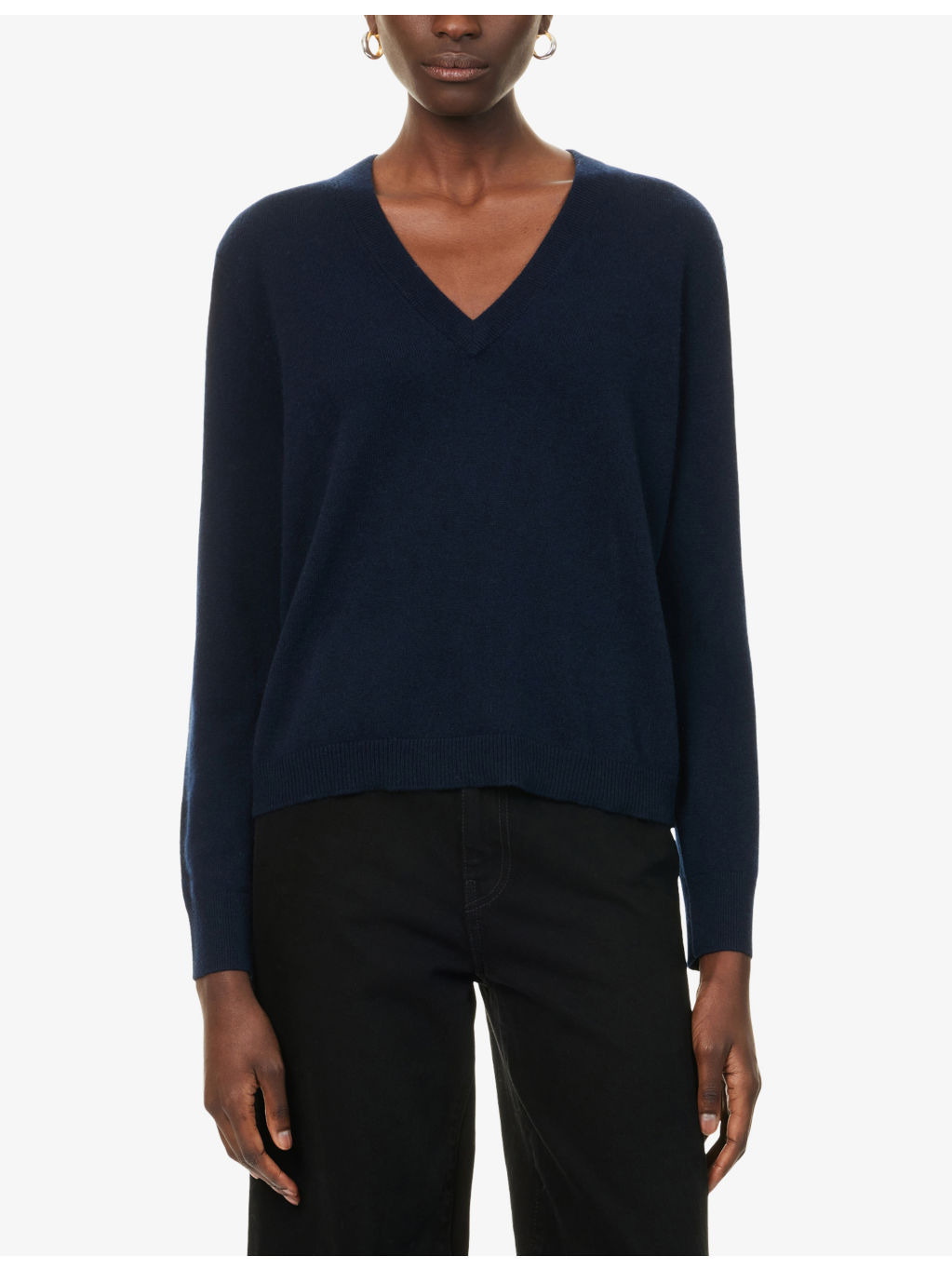 Flynn V-Neck Cashmere Jumper - 3