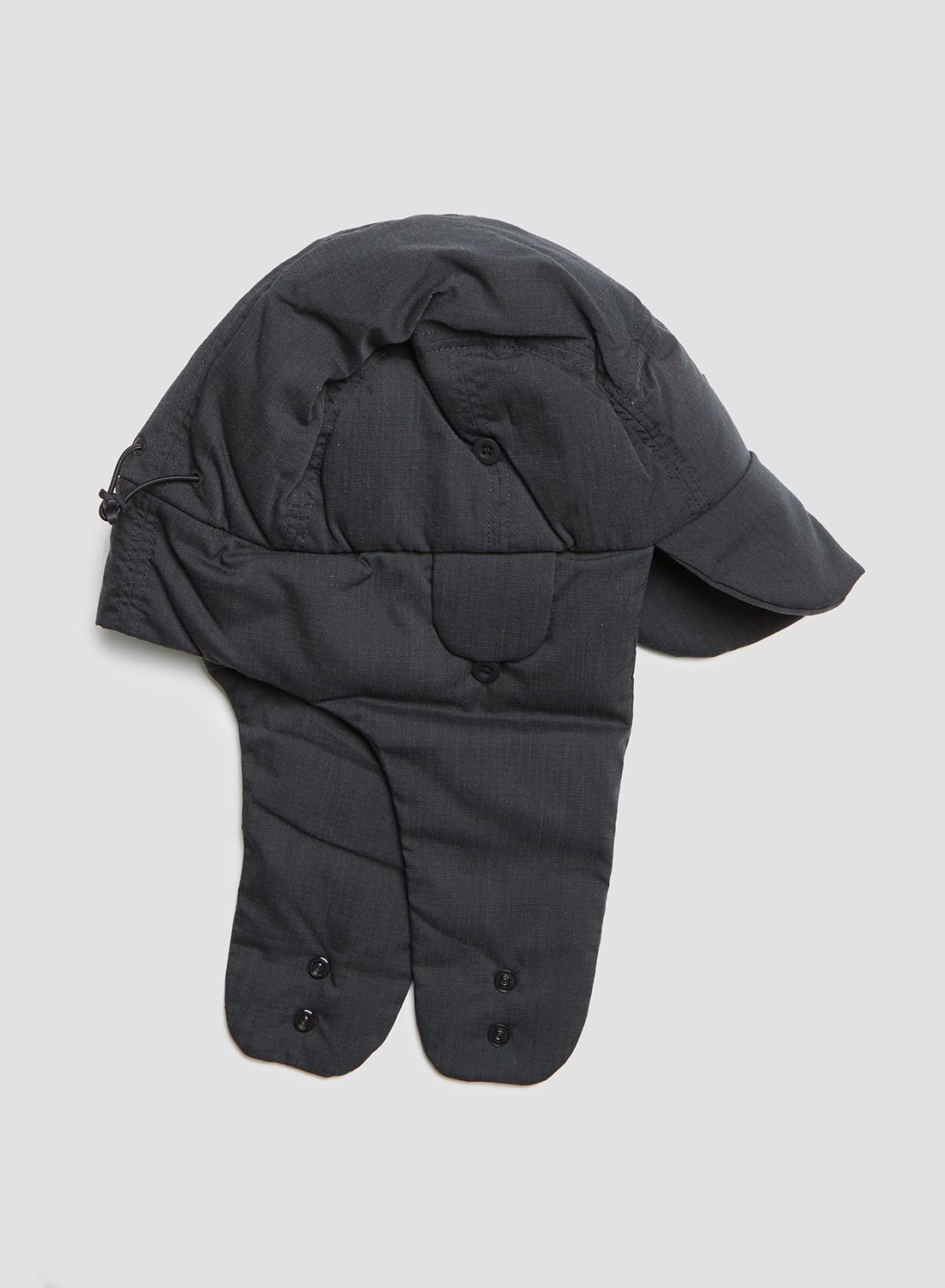 Nanga Hinoc Ripstop Down Ear Flap Cap in Black - 3