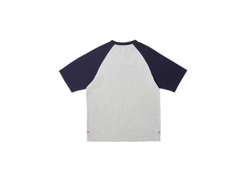 PALACE PALACE EVISU SEAGULL RAGLAN T-SHIRT GREY MARL outlook