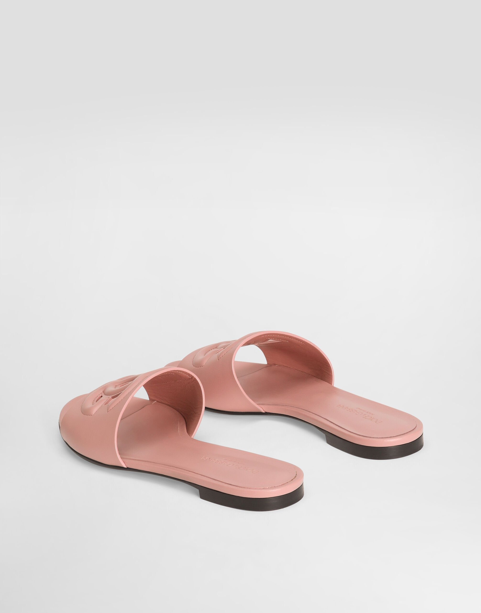 Calfskin sliders with DG logo - 3
