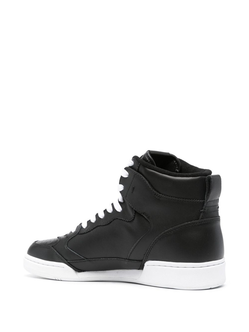 logo-embroidered high-top sneakers 3