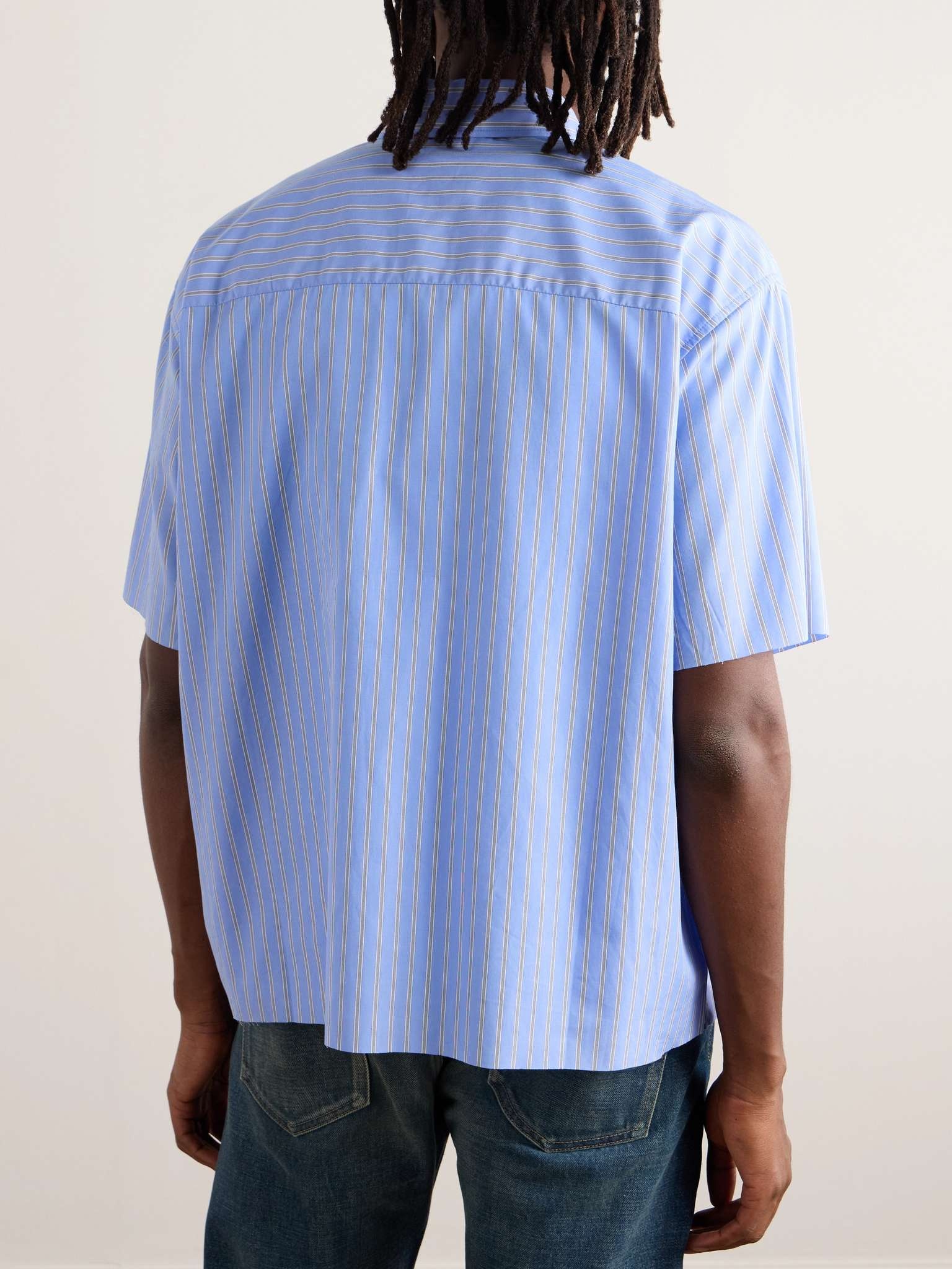 Striped Cotton-Poplin Shirt - 3