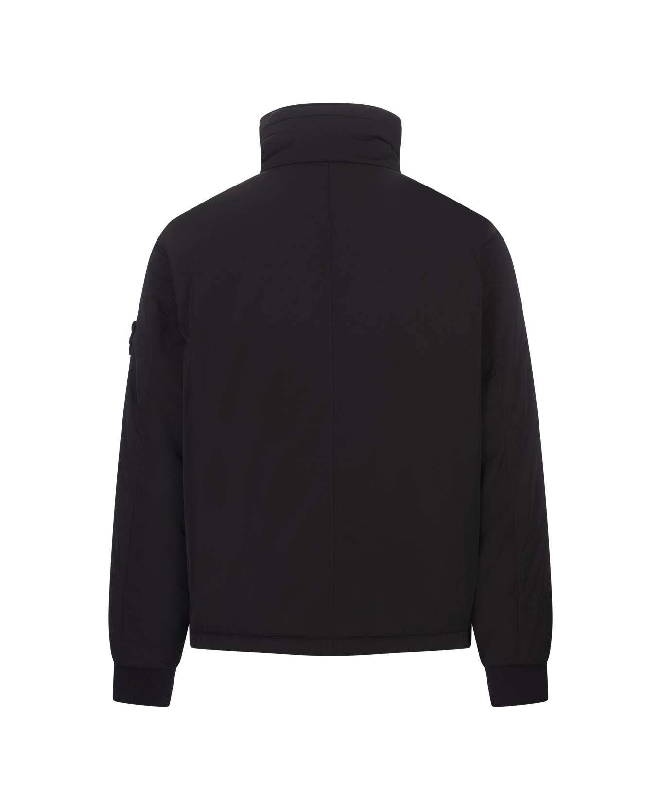 Black Micro Twill Hooded Blouson - 2