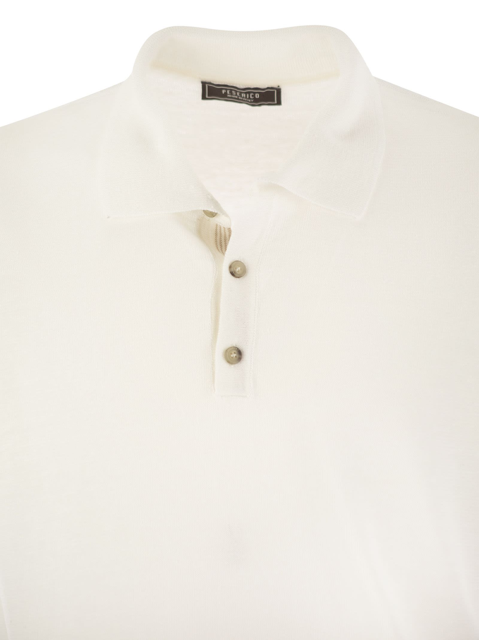 Peserico - Peserico Men Linen And Cotton Yarn Jersey - 4