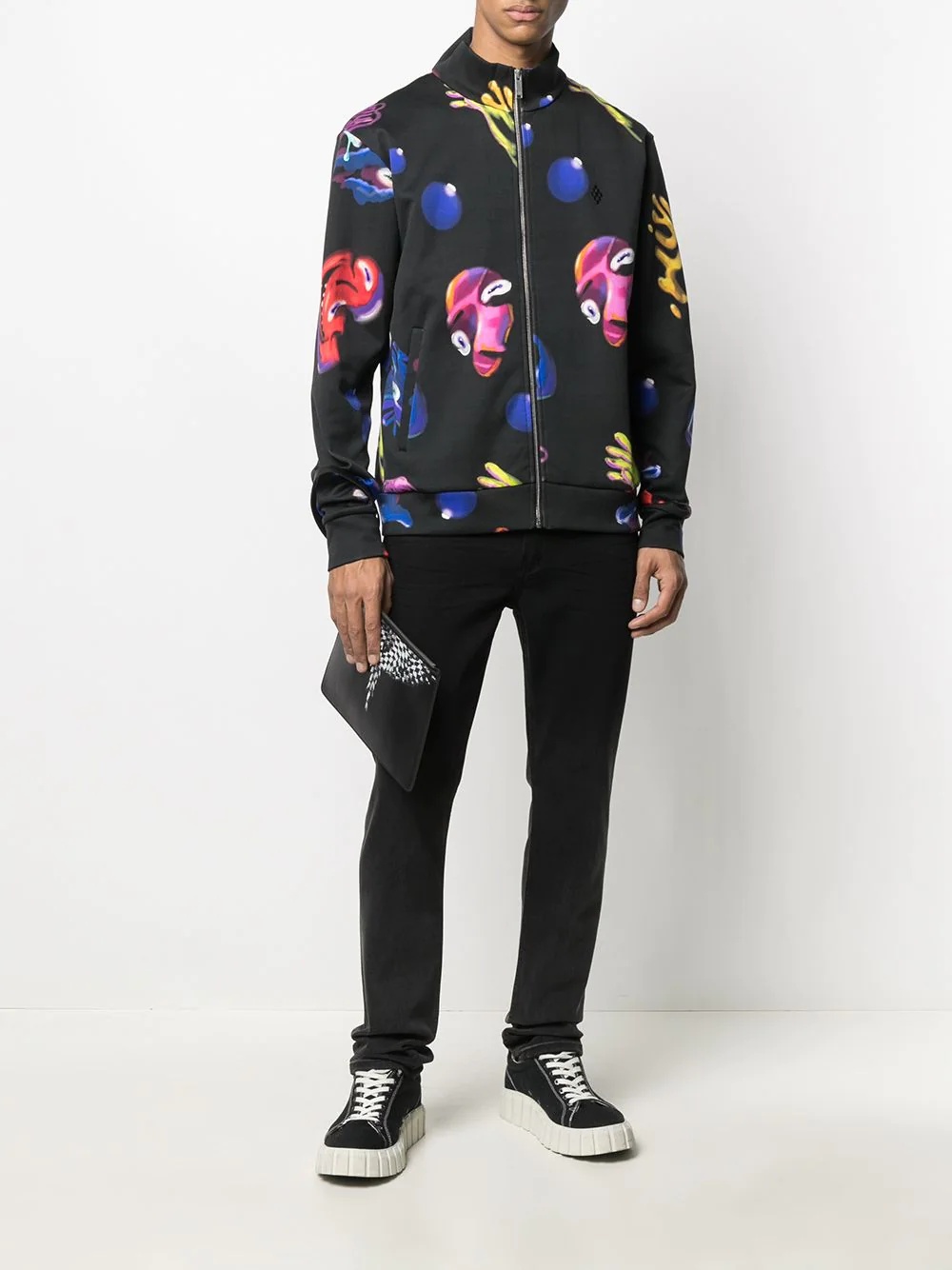 Crazy Faces print jacket - 2