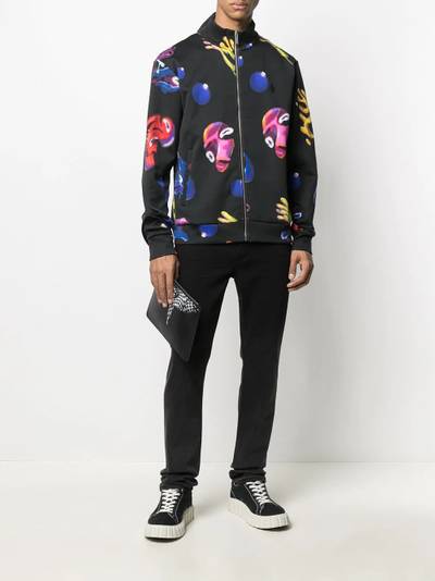 Marcelo Burlon County Of Milan Crazy Faces print jacket outlook