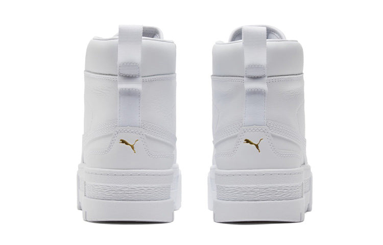 (WMNS) PUMA Mayze Mid 'Triple White' 381170-01 - 4