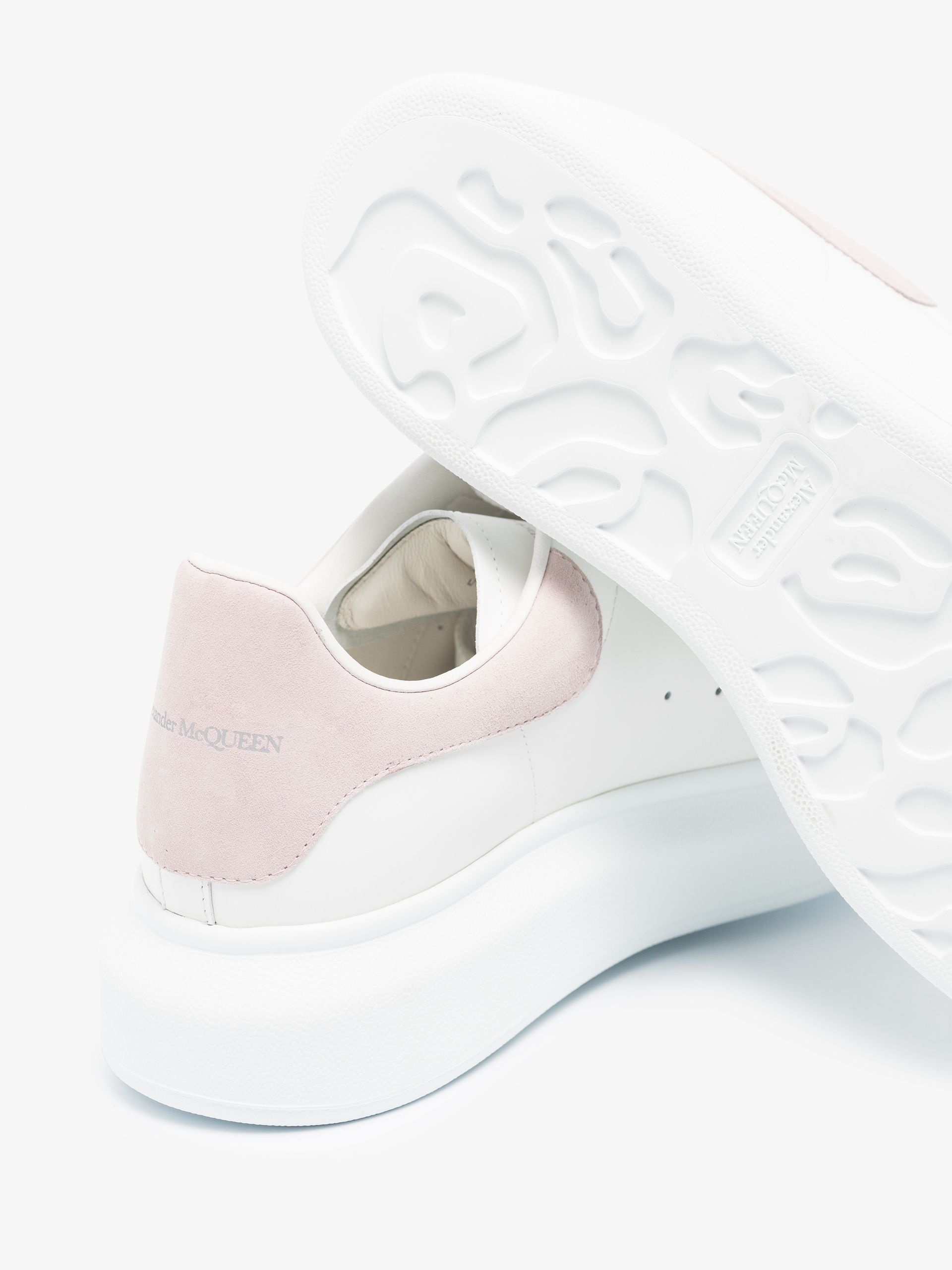 white and pink Oversized sneakers - 2