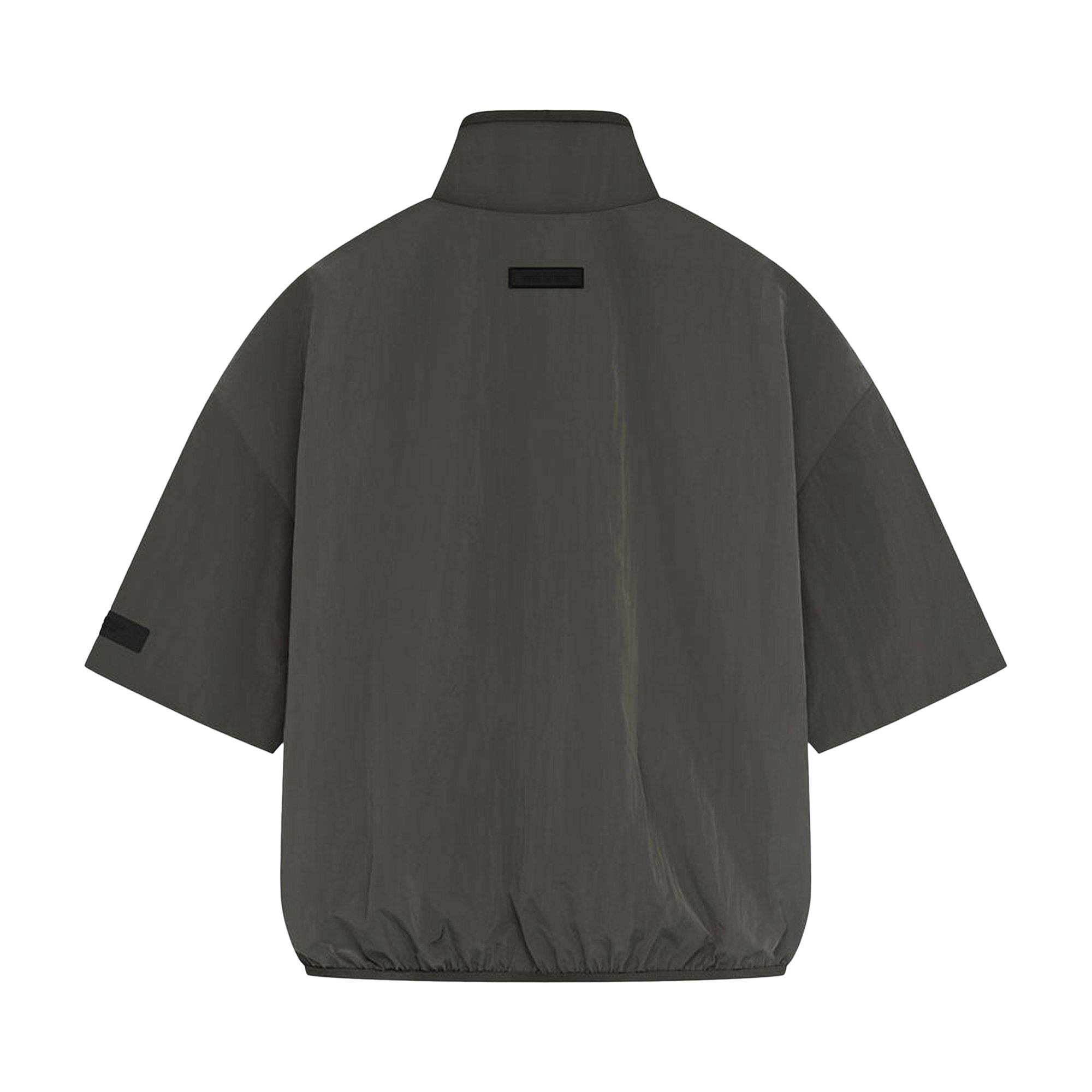 Fear of God Essentials Half Zip Mockneck Shirt 'Ink' - 2