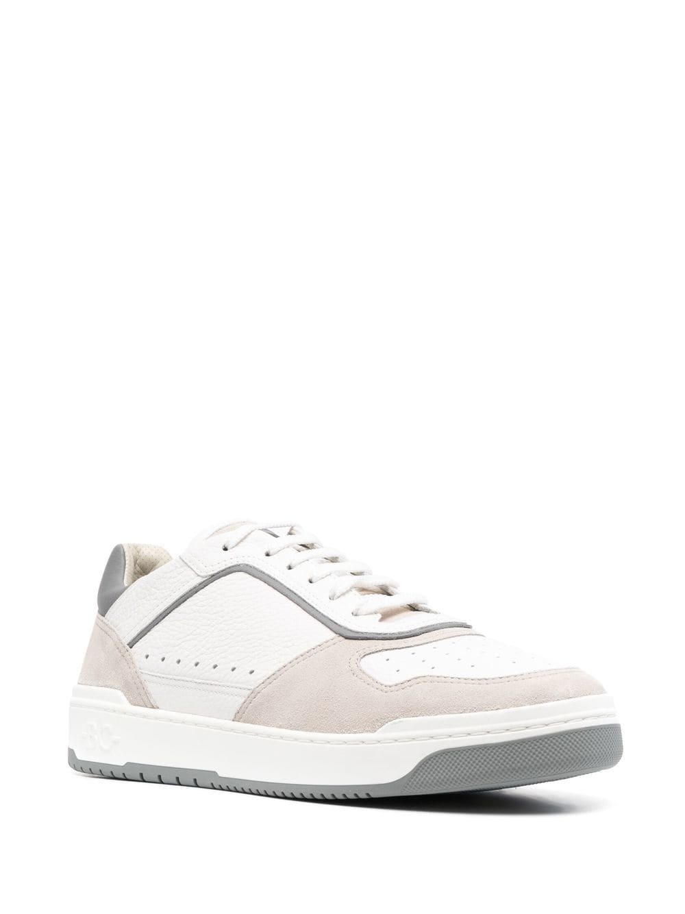 panelled low-top sneakers - 2