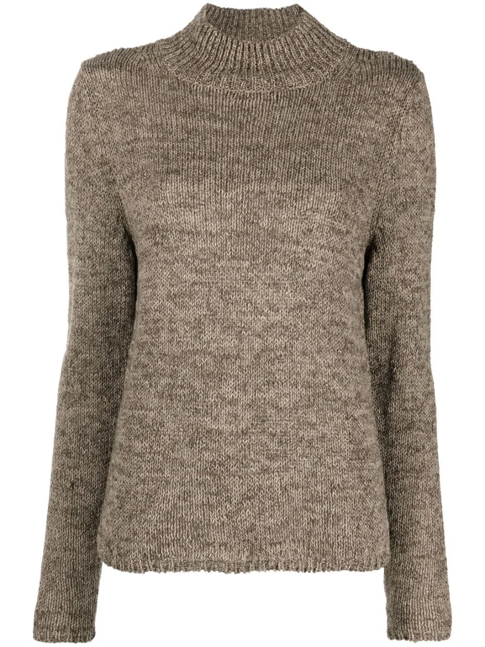 high-neck knitted jumper - 1