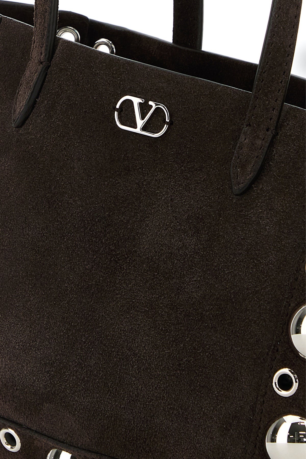 Brown suede Nellcôte shopping bag - 4