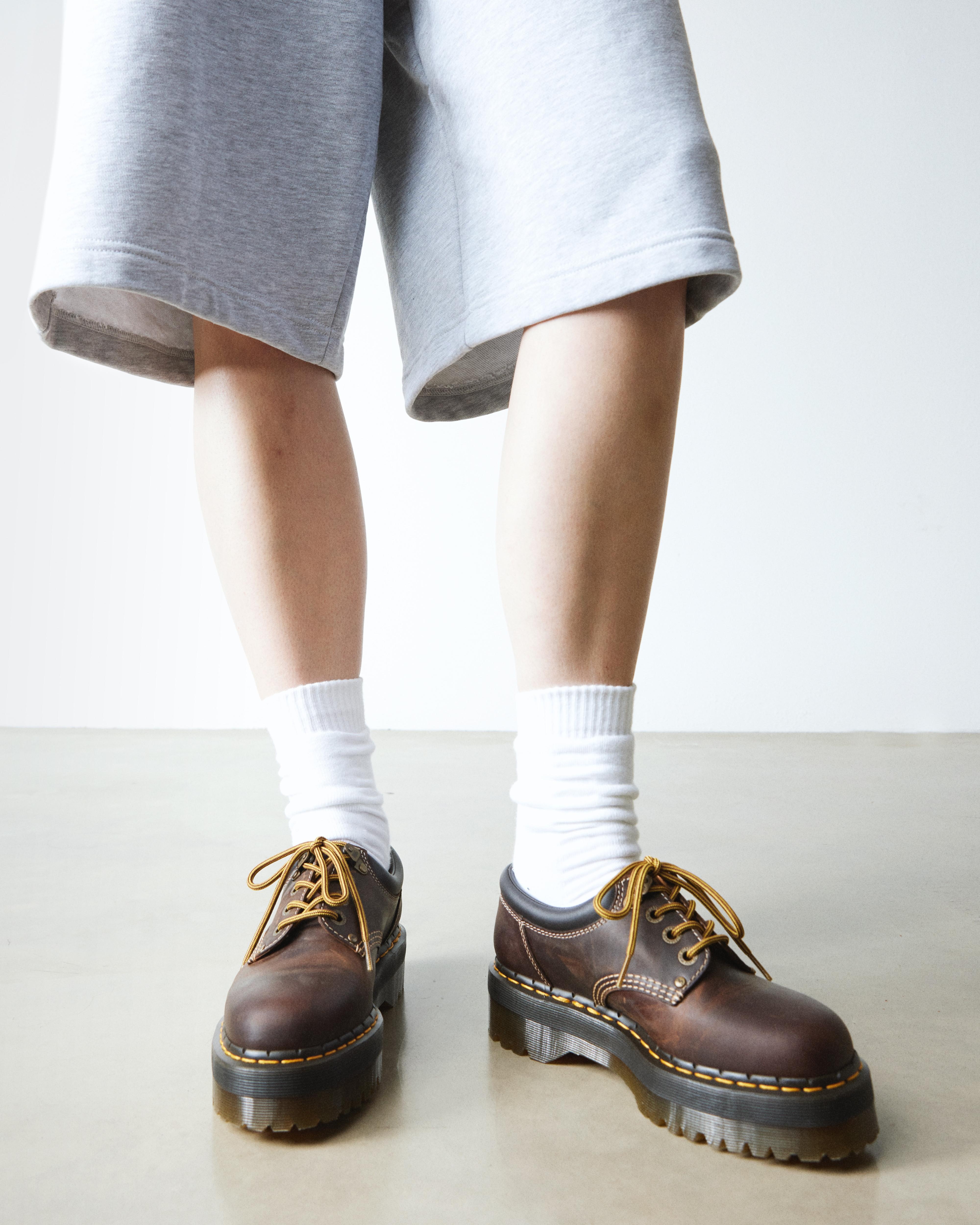 8053 Arc Crazy Horse Leather Platform Casual Shoes - 6