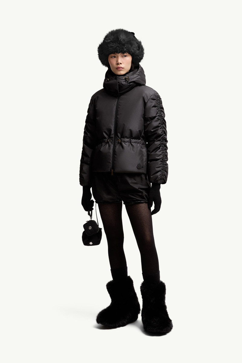 Moncler Louviere Hooded Short Down Jacket outlook