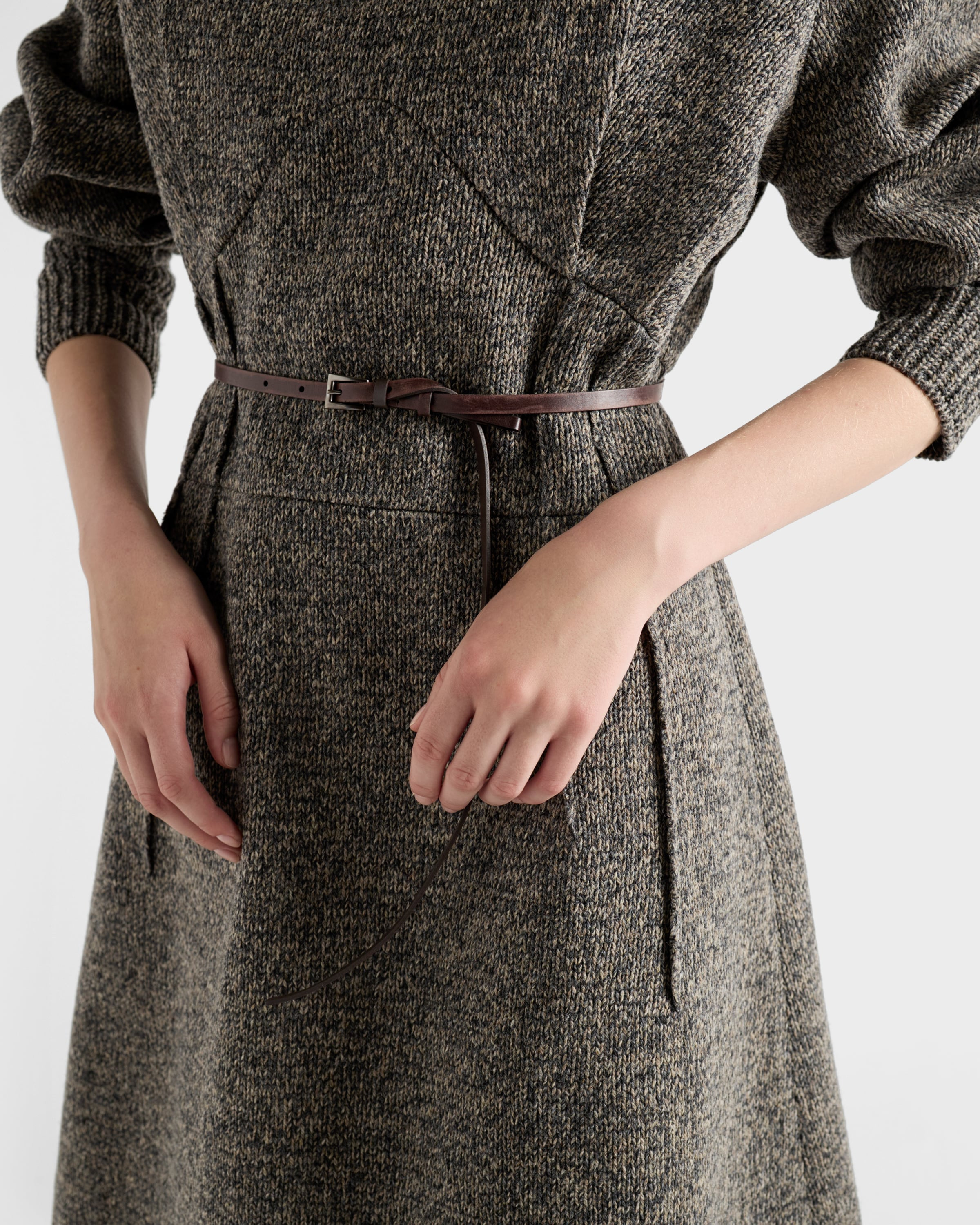Mouliné wool dress - 3
