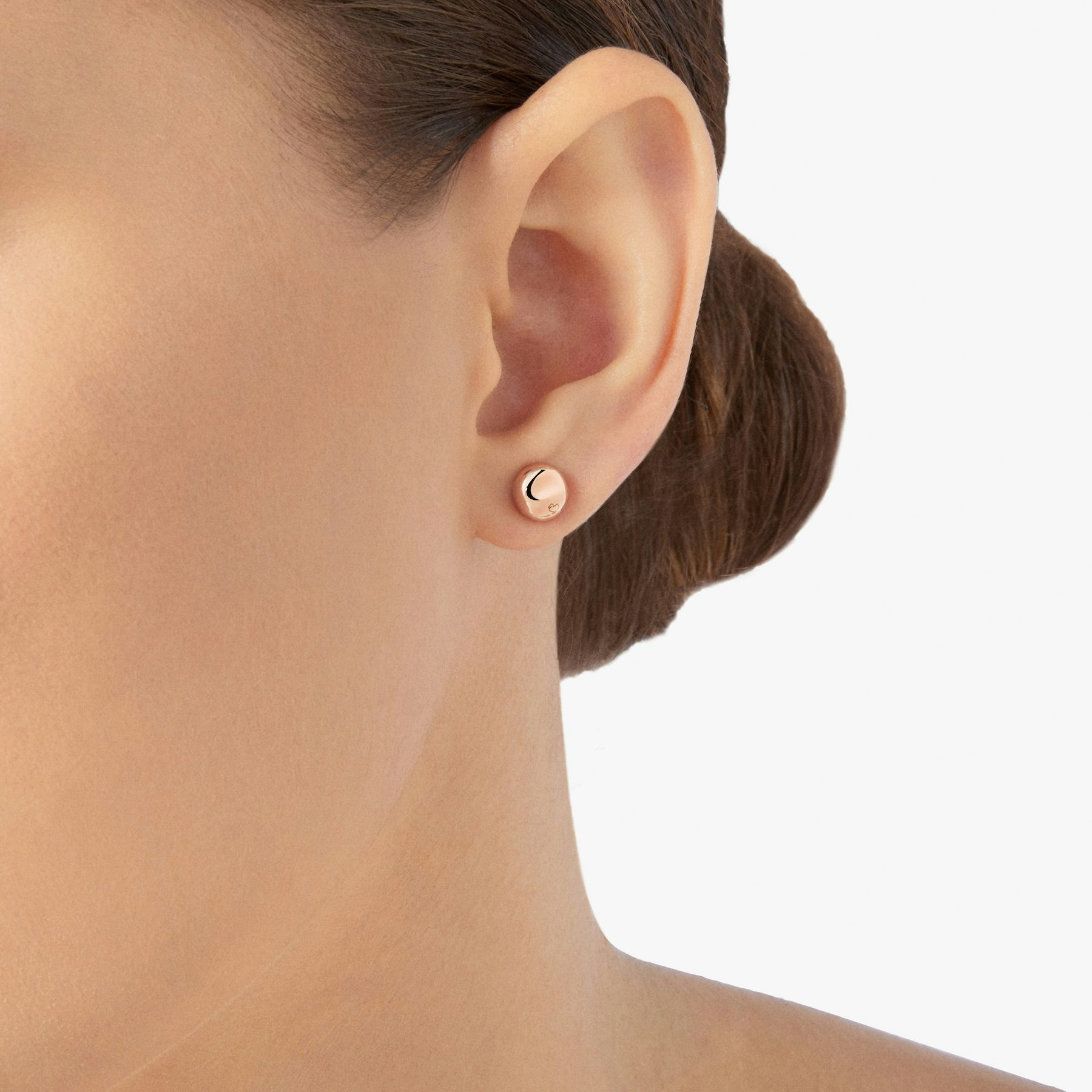 ROSE GOLD PEPITA STUD EARRING - 2