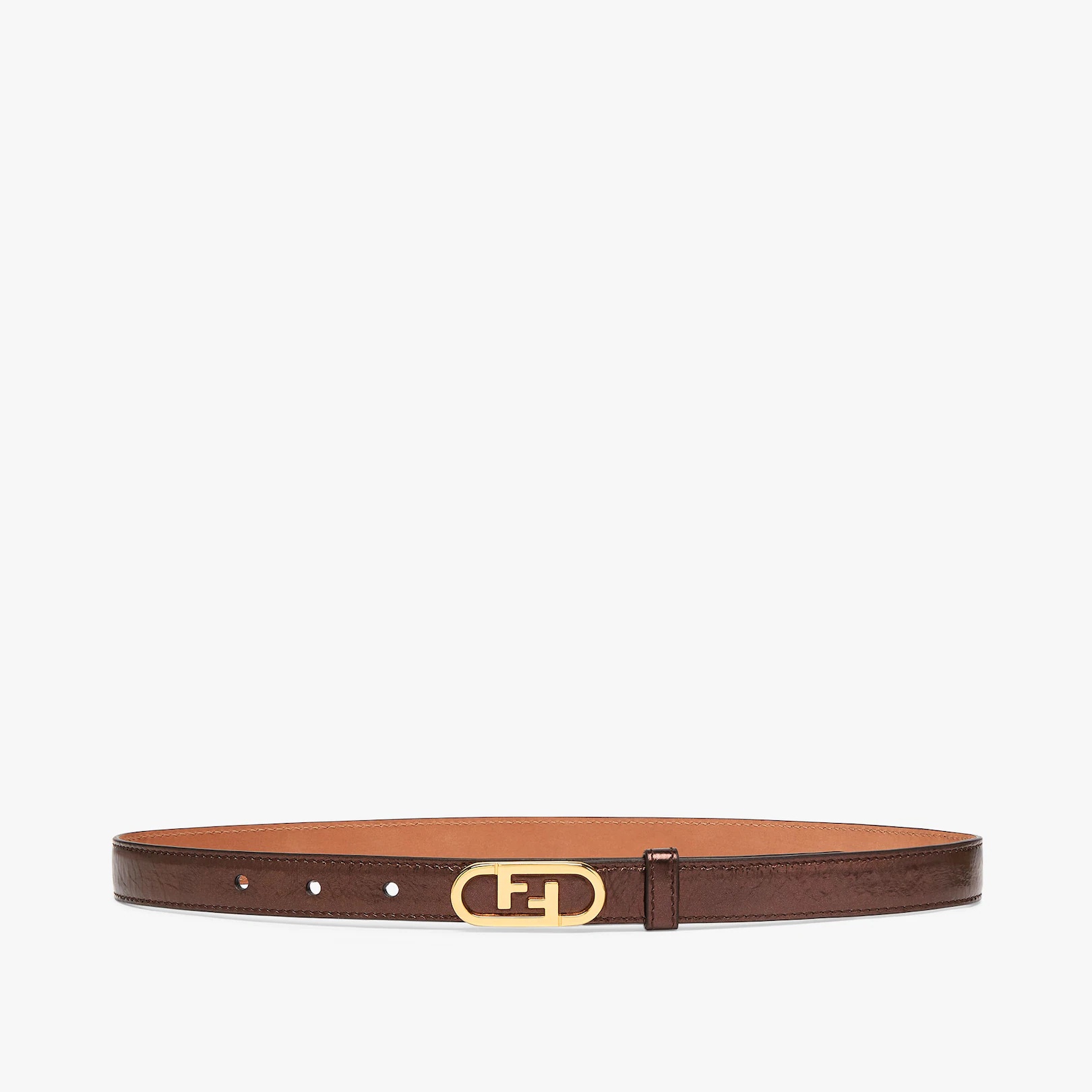 Brown leather belt - 1
