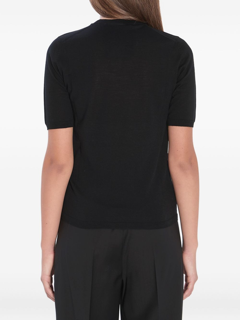 ribbed wool T-shirt - 4
