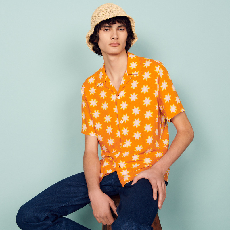 Sandro Printed flowing shirt outlook