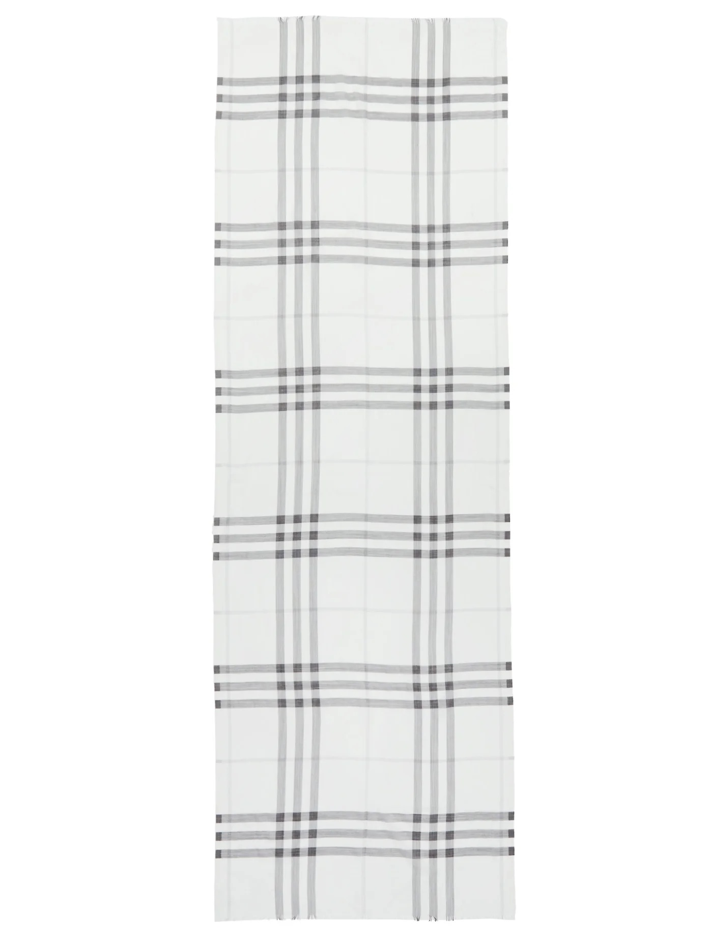 Giant Check wool-blend woven scarf - 4