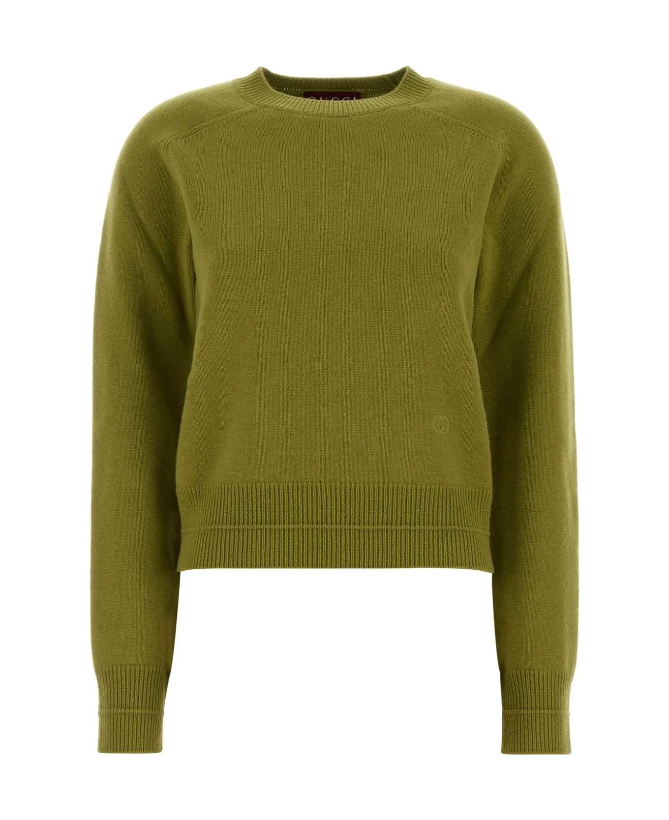 Pistachio Green Wool Blend Sweater - 1