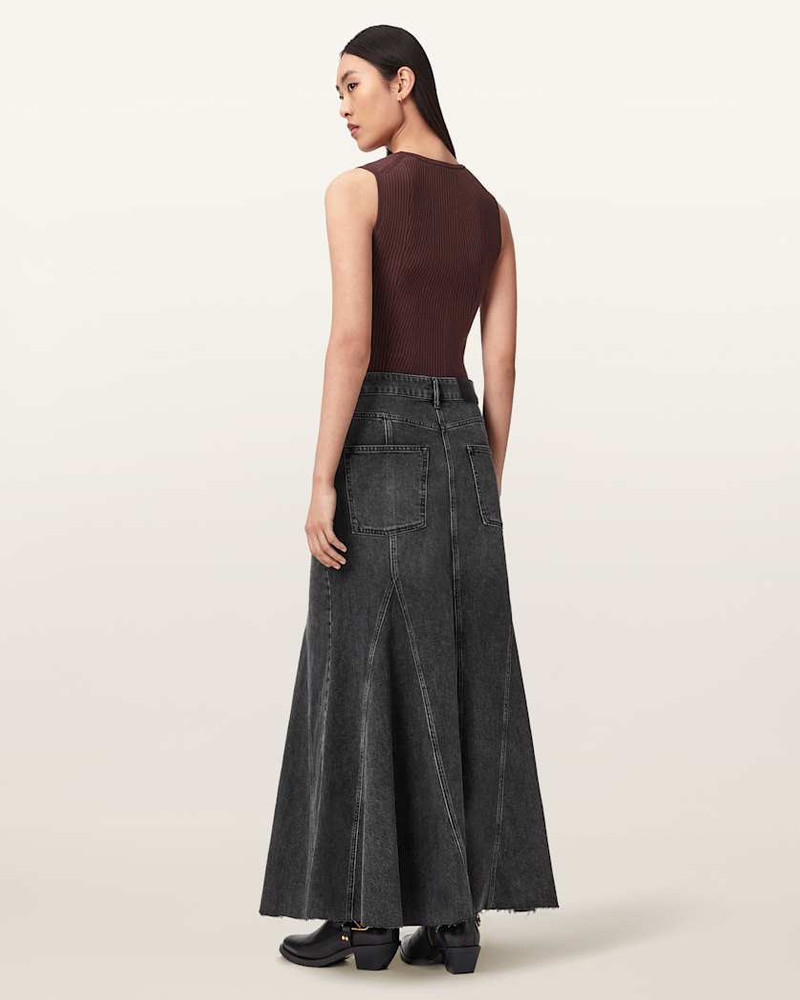 ALMA HIGH RISE DENIM SKIRT 8