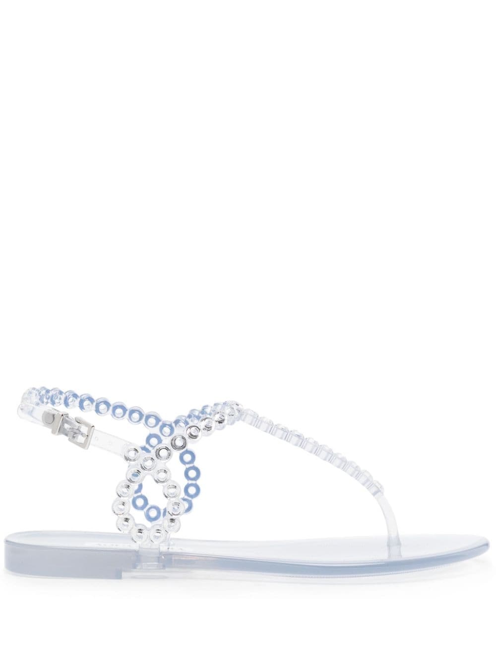 Almost Bare eyelet-embellished sandals - 1