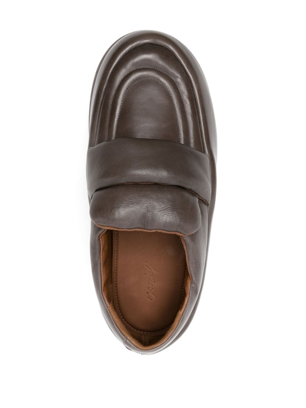 chunky-sole leather loafers - 4